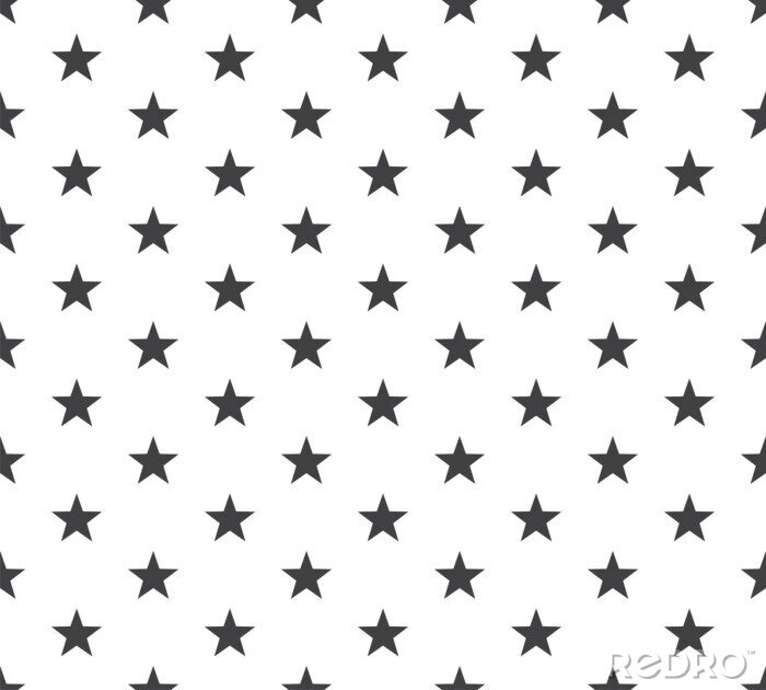 Behang Seamless star pattern. Stars seamless pattern. Seamless pattern with star in sky.
