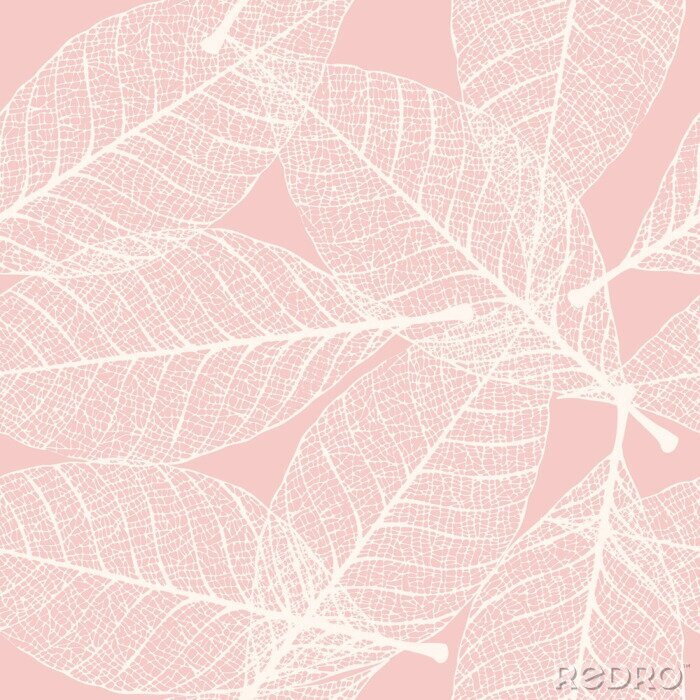 Behang Skelet bladeren naadloze