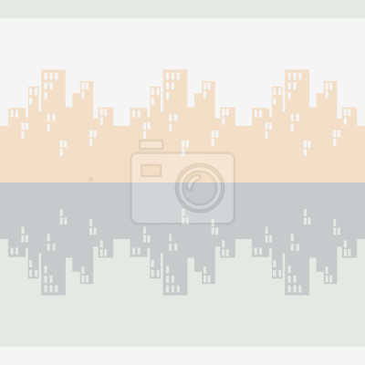 Behang skyline bordura