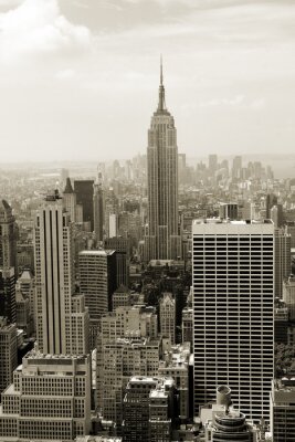 Skyline van New York City en Manhattan