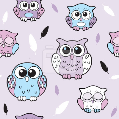 Behang Slaap Kleine Uil