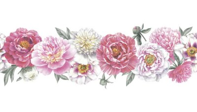 Slinger van tuinbloemen