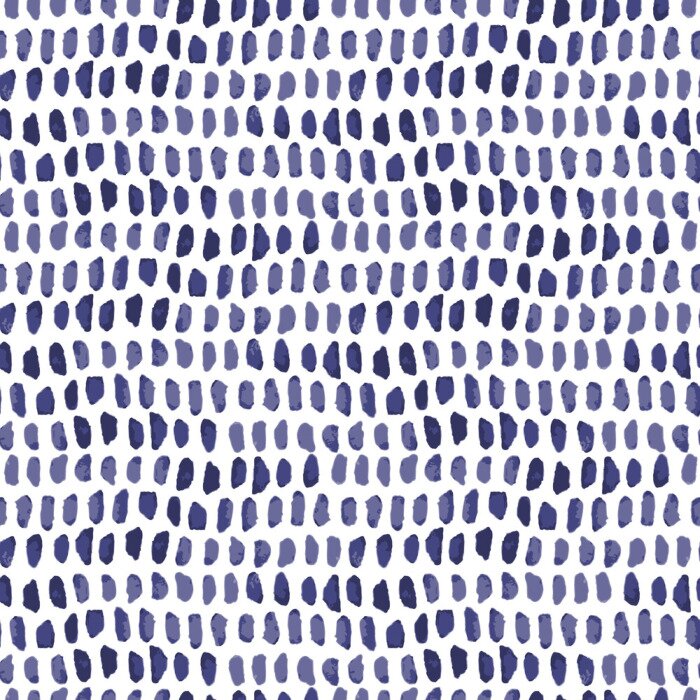 Behang Small blue watercolor texture vector abstract seamless geometrical pattern on white background for fabric, wallpaper, scrapbooking projects or backgrounds.