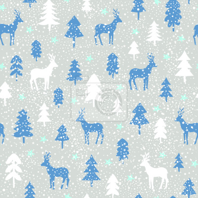 Behang Sneeuwval In Het Bos