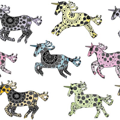 Behang Snelheidsovertredingen eenhoorns