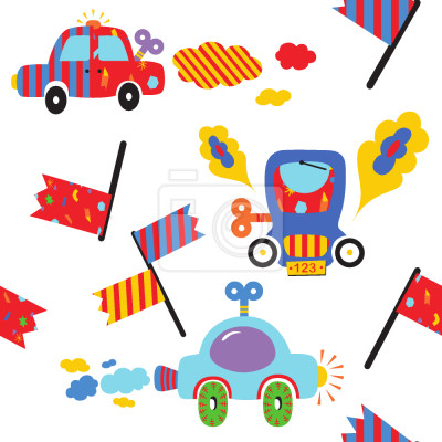 Behang Speelgoedauto's