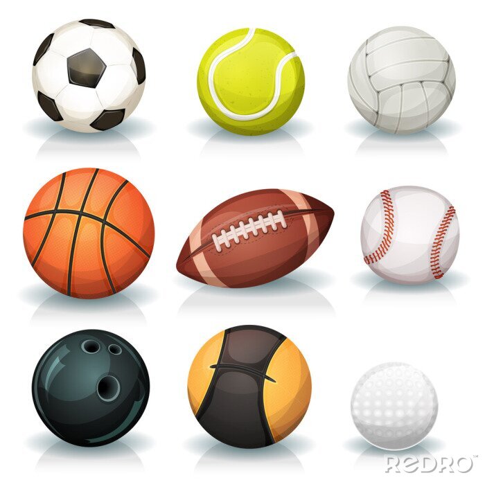 Behang Sport Balls Set