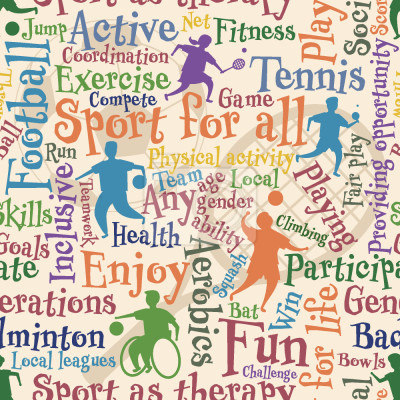 Behang Sport voor iedereen