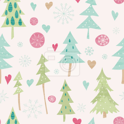 Behang Sprookjesachtig winterbos