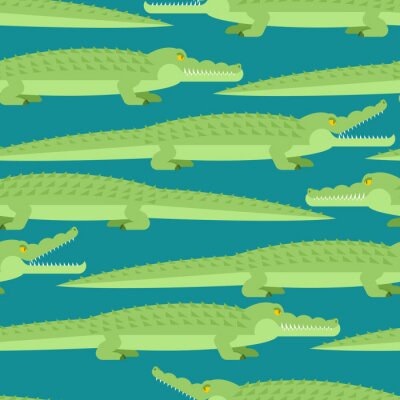 Behang Sprookjesachtige krokodillen