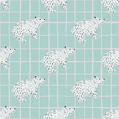 Behang Sprookjesachtige witte teddyberen