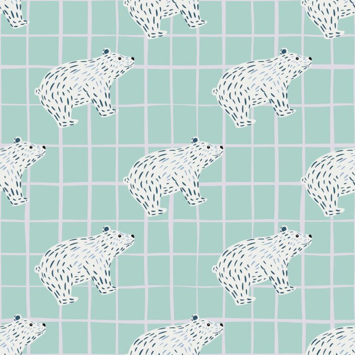 Behang Sprookjesachtige witte teddyberen