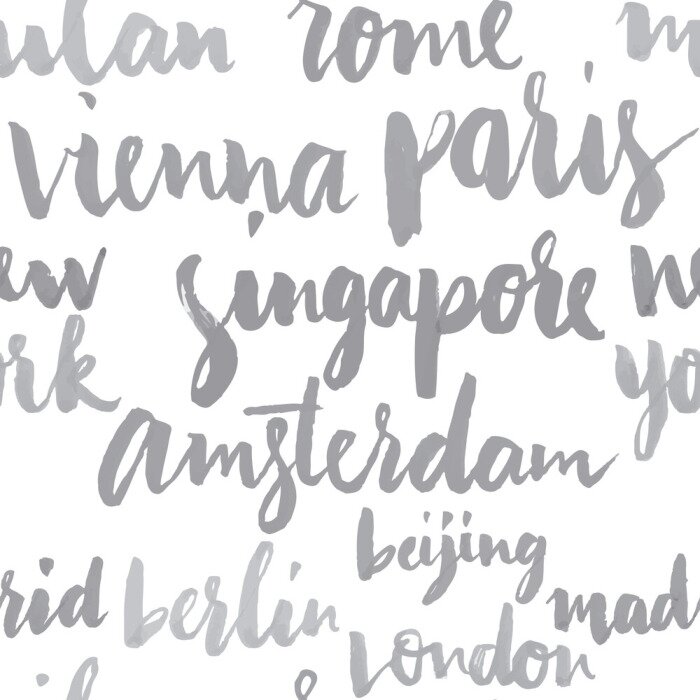 Behang Steden van de wereld naadloos patroon