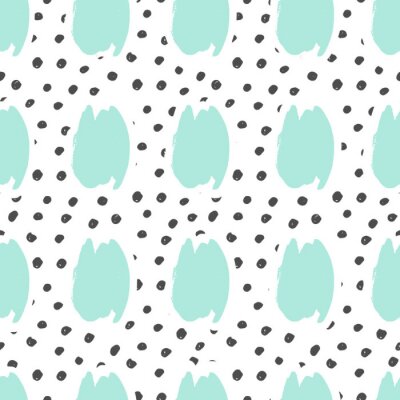 Behang Stippen en cirkels op een witte achtergrond