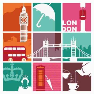 Behang Symbolen van Engeland