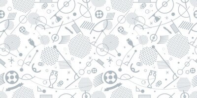 Behang Symbolen voor voetbalwedstrijden