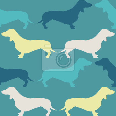 Behang Teckel benzines