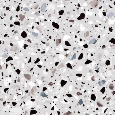 Behang Terrazzo monochroom