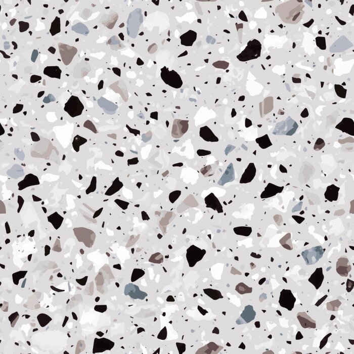 Behang Terrazzo monochroom