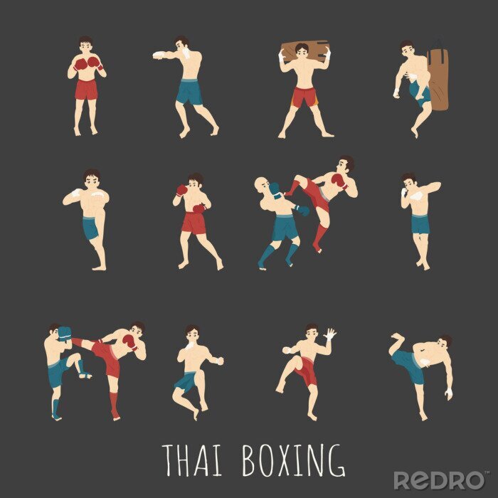 Behang Thai boksen