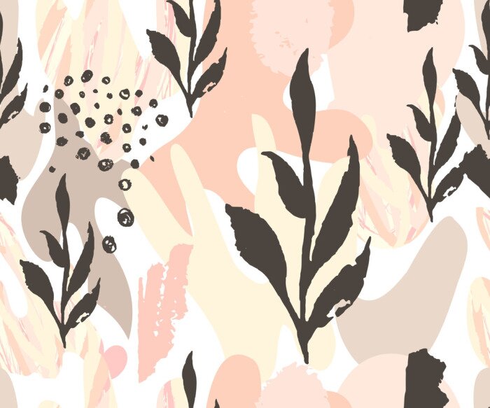 Behang Thema zomerblad