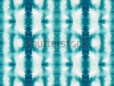 Behang Tie-dye in blauw