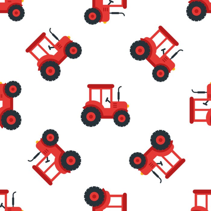 Behang Tractor naadloos