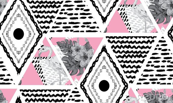 Behang Tropisch jeugdpatroon