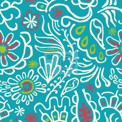 Behang tropische Bloemen