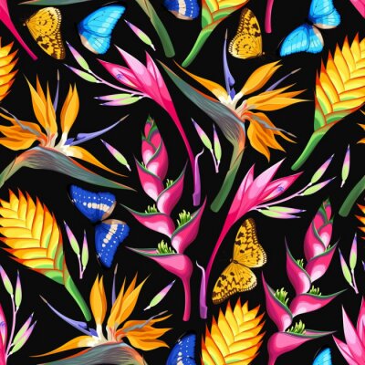 Behang Tropische kleuren