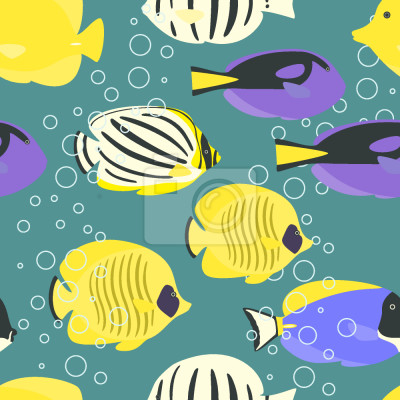 Behang tropische Vissen