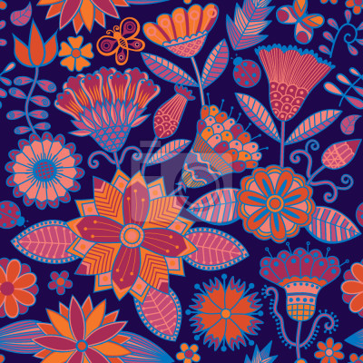 Behang Tuin Folklore's 's nachts