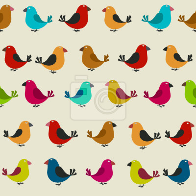 Behang Tweeterende vogels