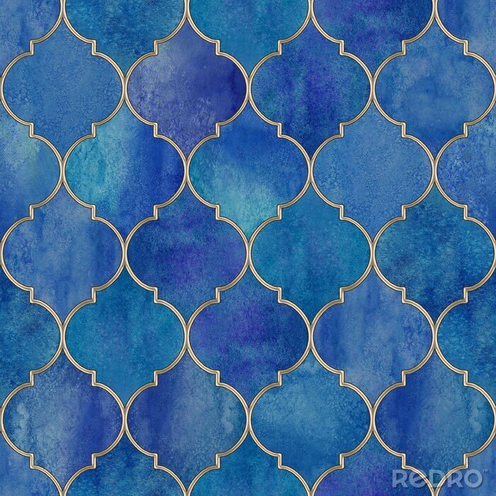 Behang Uitstekend decoratief Marokkaans naadloos patroon.