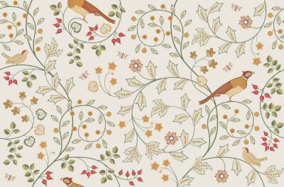 Behang Uitstekend patroon van William Morris