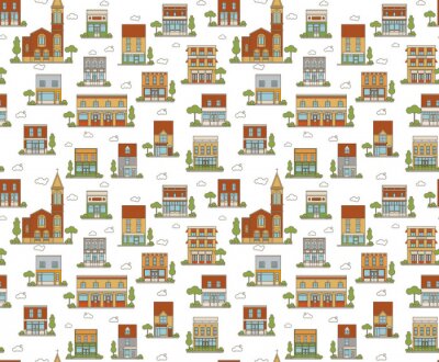 Behang Urban Naadloos Patroon