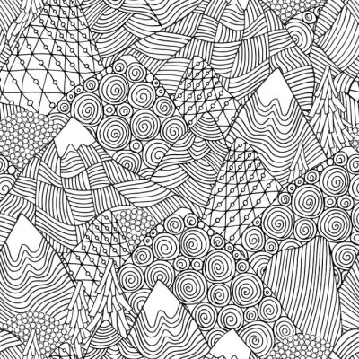 Behang Uzumaki psychedelisch landschap