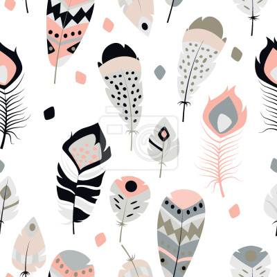 Behang Vallende veren