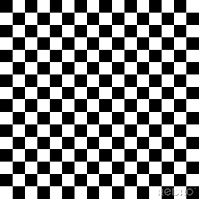 Behang Vector checker schaken vierkante achtergrond