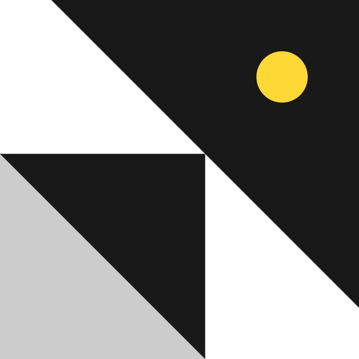 Behang Vector Geometric Background in Material Design style. Universal Simple Minimalistic Colorful Pattern based on Grid and keyline shapes. Artwork for Business Web Presentation Cover Fabric. Indigo Pink