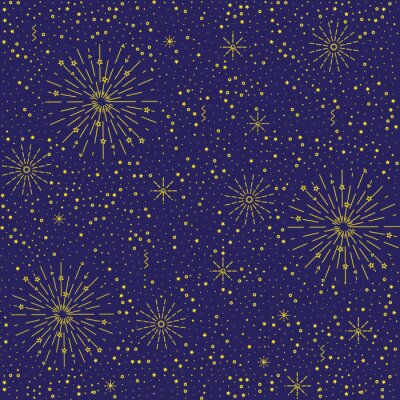 Behang Vector kleurrijk feestelijk naadloos patroon voor vakantie