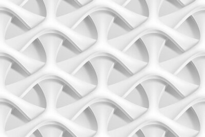 Behang Vector naadloze abstracte geometrische 3d golven patroon