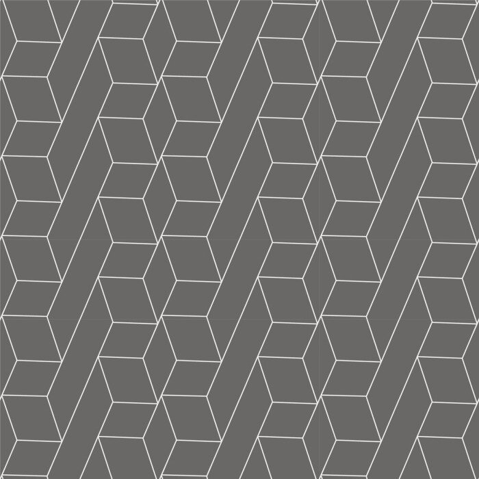 Behang Vector outline 3d geometric pattern seamless retro style for textiles, book cover design, website, wallpaper, packaging, corporate background.