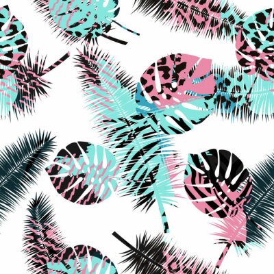 Behang Veren van bladeren