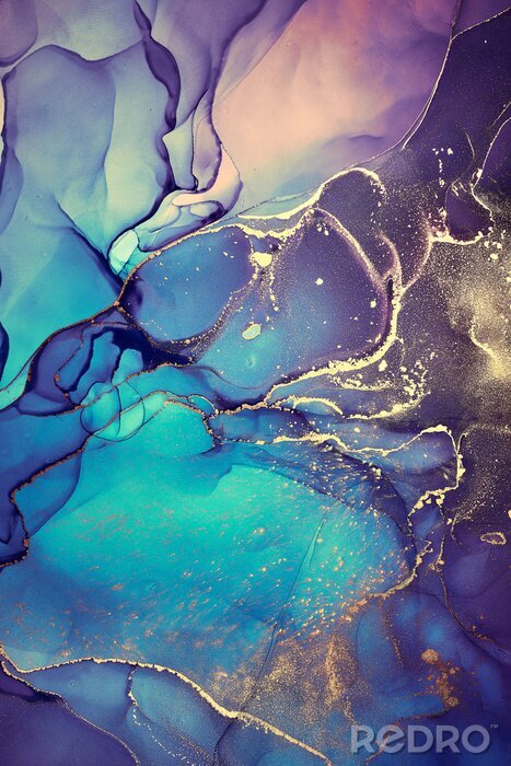 Behang Verfkleur textuur