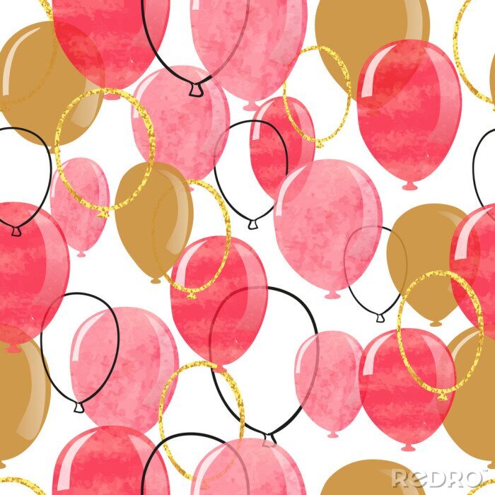 Behang Verjaardag ballonnen