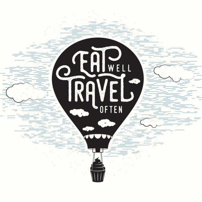 Behang Vintage balloncitaat