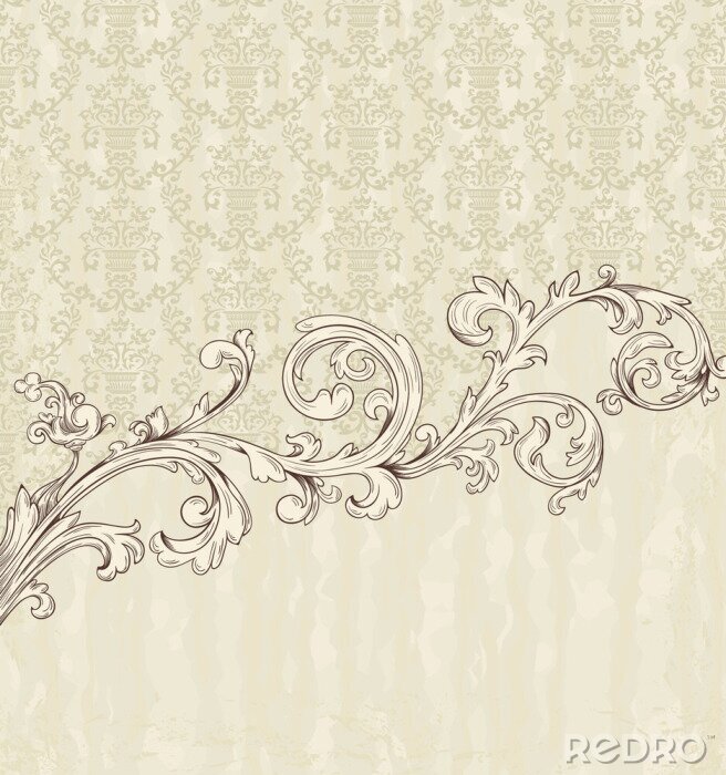 Behang Vintage frame