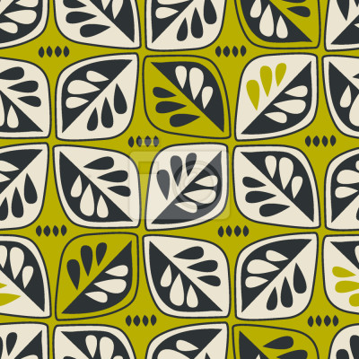 Behang Vintage Leaves