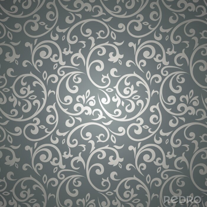 Behang Vintage naadloze patroon